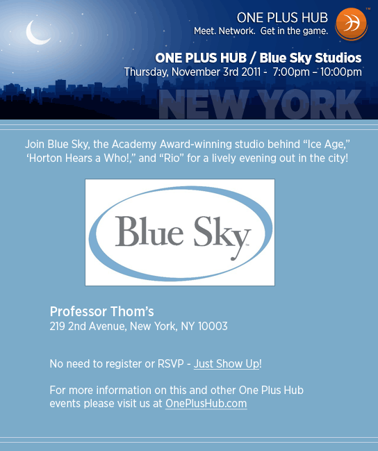 One Plus Hub event with Blue Sky