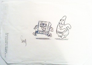 ASIFA-East Animation Art Auction Teaser! Signed SpongeBob Production Art!!!!!!