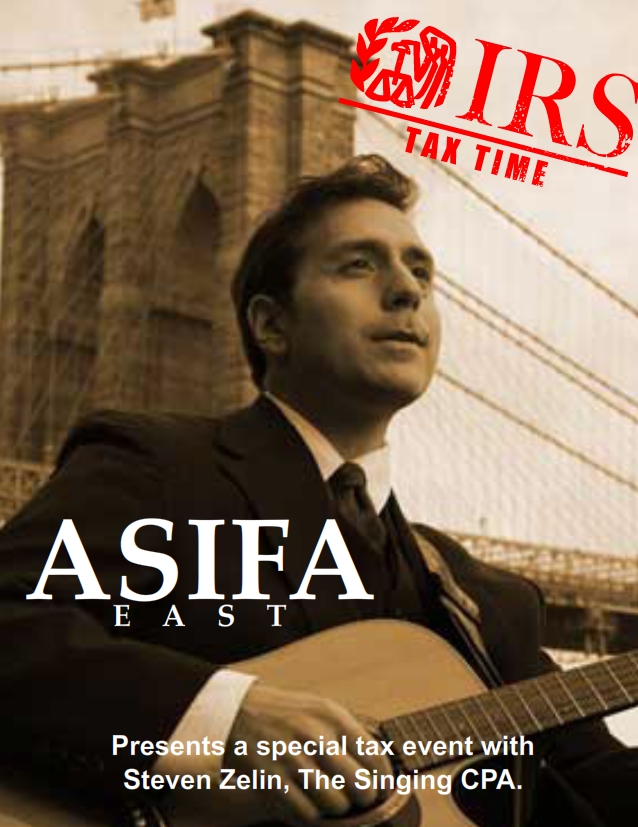 ASIFA-East Presents Taxes for Artists and Freelancers with Steven Zelin, The Singing CPA