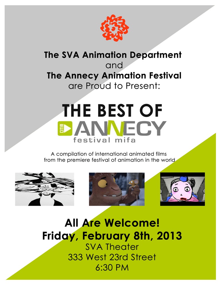 Best of Annecy Program at SVA this Friday!