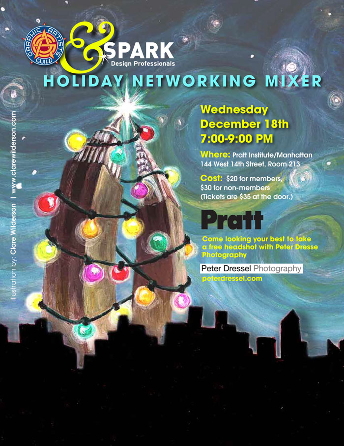 Holiday Networking Mixer with Graphic Artists Guild and Spark Design Professionals