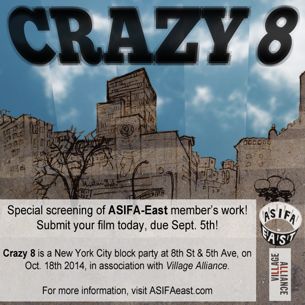 CRAZY 8 wants your films!