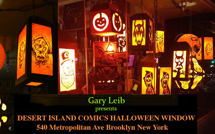 4th annual Halloween window by Gary Leib