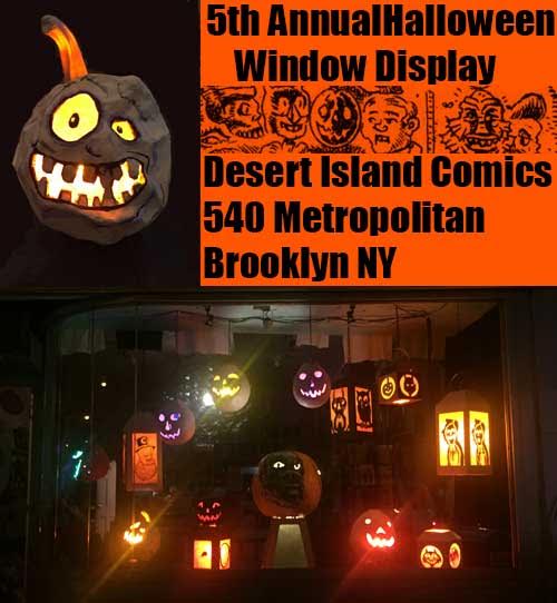 Desert Island: Halloween Window by Gary Leib