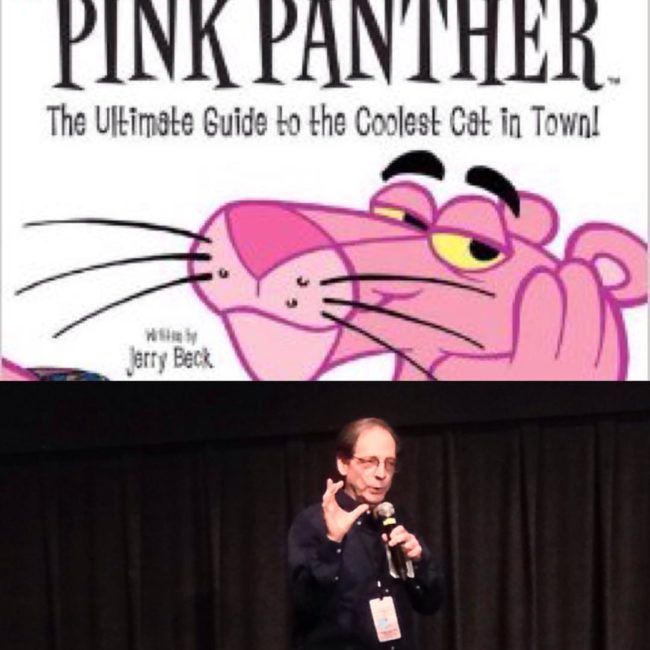 Jerry Beck introduces the classic #pinkpanther #cartoon series, including the odd man out film that briefly gave him a foppish voice... Read more, on sale! #abp @animationblockparty #animation #asifaeast — at BAM.